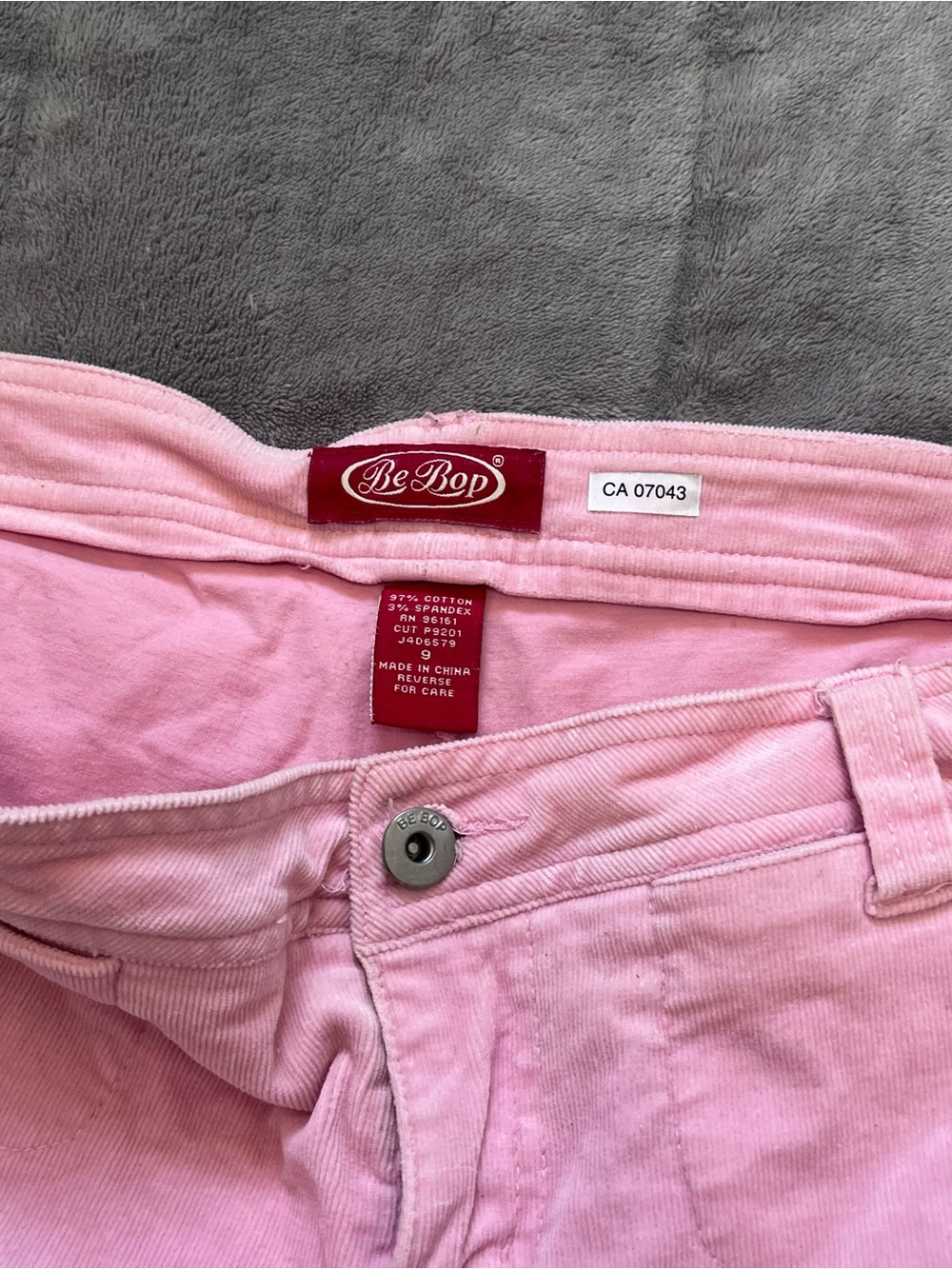 Vintage Pink Corduroy Mini Skort - Picture 2 of 3